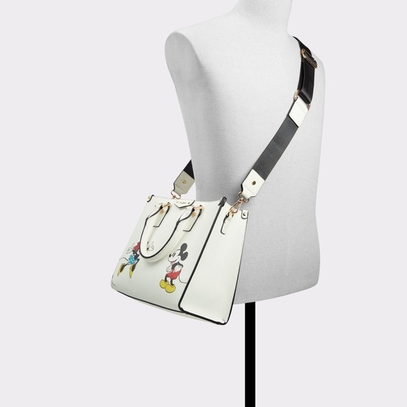 DISNEY X ALDO 100 Mickey & Minnie Handbag and Disney MULTI CHARACTER  Crossbody - Picture 13 of 14